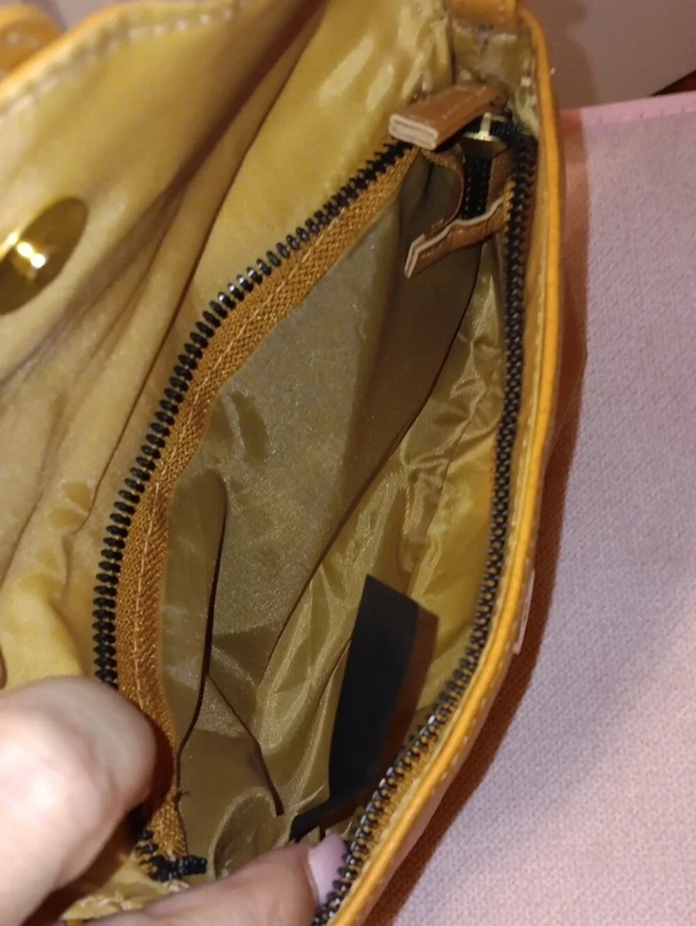 Everyday Tan Crossbody Bag with Buckle Accent